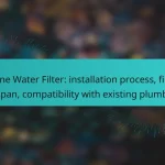 Inline Water Filter: installation process, filter lifespan, compatibility with existing plumbing